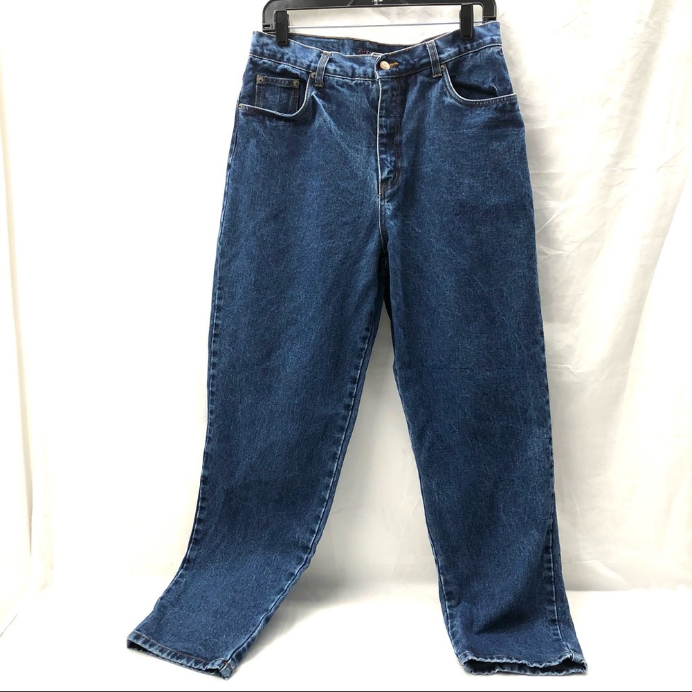 Vintage 90s Jeans Mom Jean Dark Wash Size 12 - Picture 2 of 9